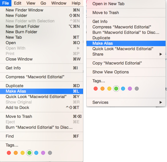 How to create a mac shortcut for an appointment